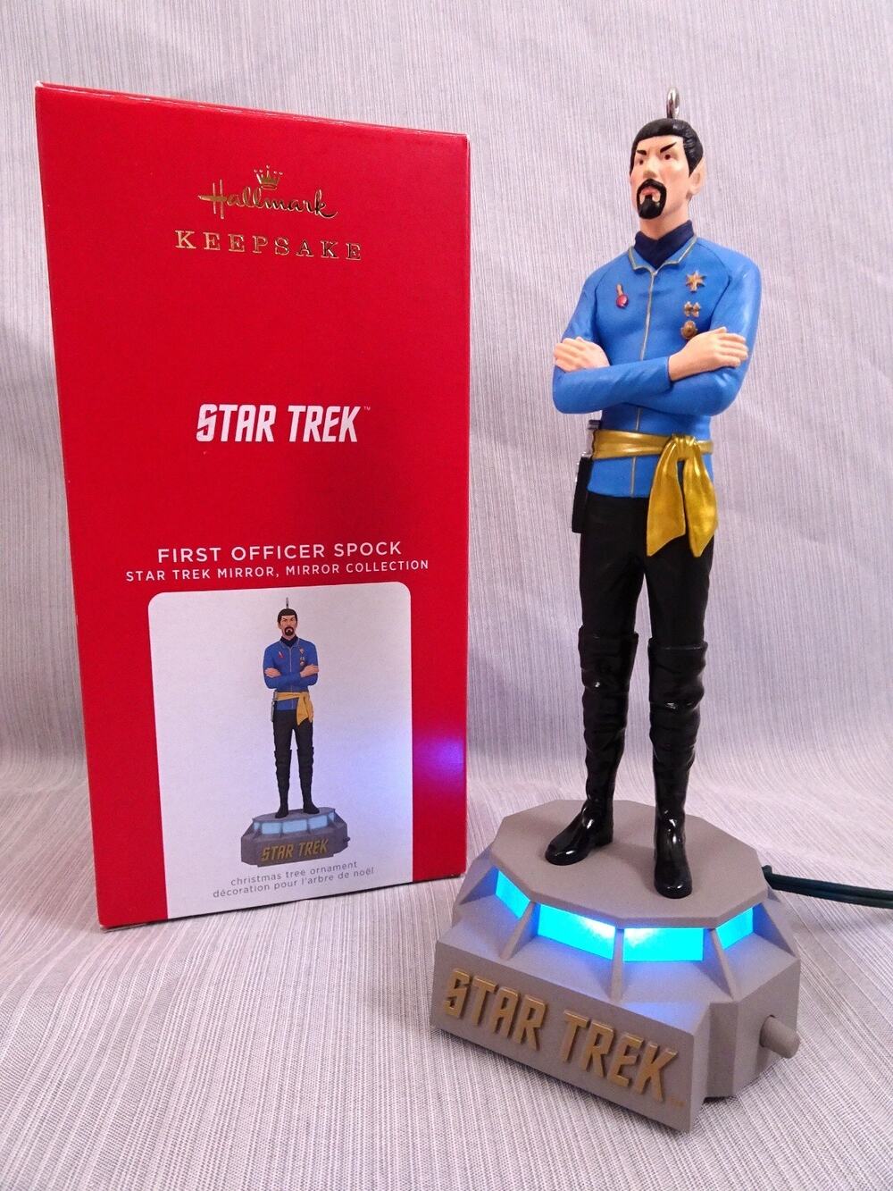 2021 Hallmark First Officer Spock Storytellers Christmas Ornament TESTED Sound